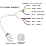 Navico 7 Pin anduri adapter - lahtised juhtmed