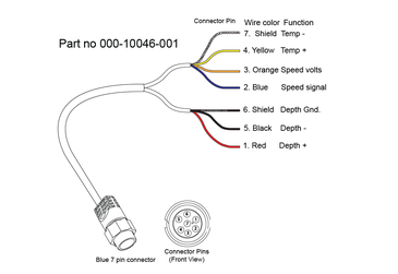Navico 7 Pin anduri adapter - lahtised juhtmed