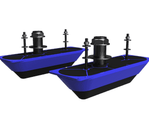 Navico StructureScan® 3D dubultie nerūsējošā tērauda caurkorpusa devēji
