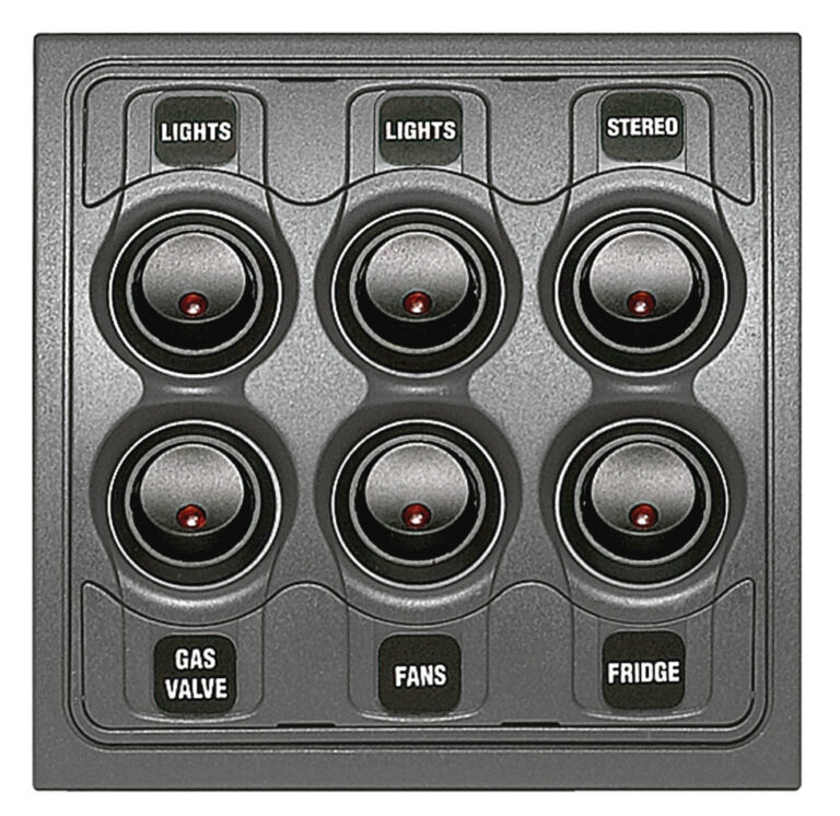 BEP PAN 1000 6W SW & FUSE GREY MC6