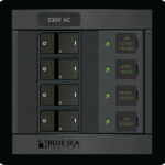 „Blue Sea Systems“ valdymo skydas 360 230 VAC 4POS FR