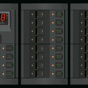 Blue Sea Systems Panel 360 12 V DC 19POS koos pealüliti DMM FR