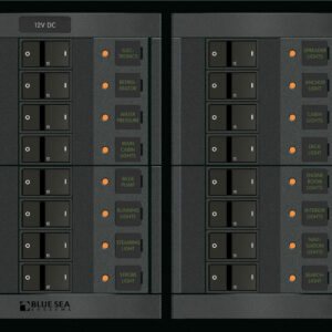 Blue Sea Systems Panel 360 12 V DC 16POS FR