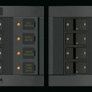 Blue Sea Systems Panel 360 12 V DC 8POS FR H