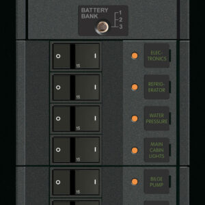 Blue Sea Systems Panel 360 12 V DC 8POS DMM FR