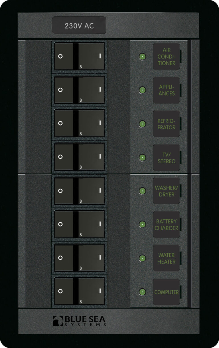 Blue Sea Systems PANEL 360 230VAC 8POS RR