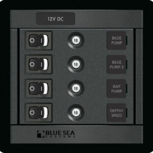 Blue Sea Systems Panel 360 DC 4POS SW CLB S