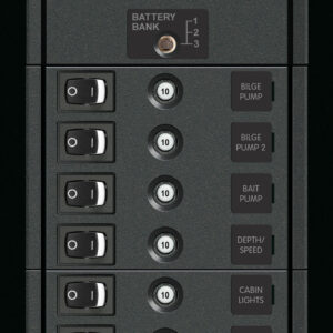 Blue Sea Systems Panel 360 DC 8POS SW CLB VMTR V