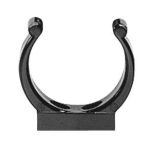 Plastic Support Clip, Ø25mm, Black