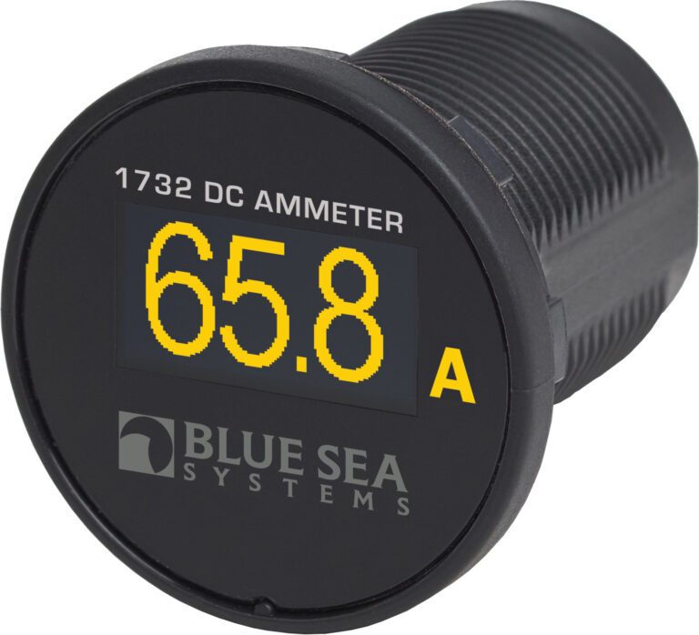 „Blue Sea Systems“ METER MINI OLED nuolatinės srovės stiprintuvai