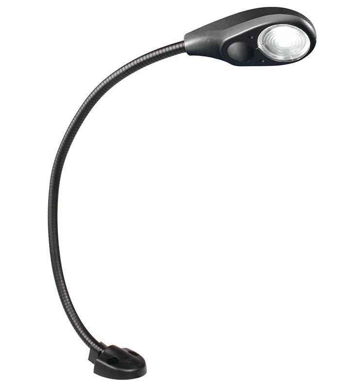White Light Chart Table Led Lamp 400mm Black Cover