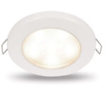 LED DOWNLIGHT EUROLED 95 10-33V WHITE Spring Mount - WHITE Rim BOX