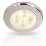 LED allvalgusti, RAKINO valge 12V DC, läikiv roostevaba raam 75mm