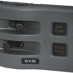 Blue Sea Systems PANELIS WD 12VDC AR DROŠINĀTĀJU 2POS PELĒKS