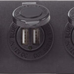 Blue Sea Systems paneļa akumulators H2O 2 USBS, SCKT, Vmetrs