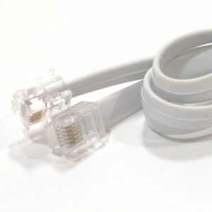 „Mastervolt“ 10 m (33 pėdų) telefono kabelis, 6 kontaktų + 2 jungtys, 6 kontaktų, RJ12