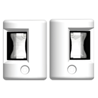 FOS LED 12 Starboard & Port Lights 112,5°, Set, with white housing