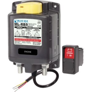 Blue Sea Systems SOLENOID ML 24V RBS SPST W/MAN 2