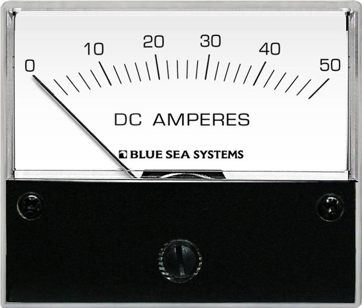 Blue Sea Systems DC ampermeeter 0–50 A, šundiga