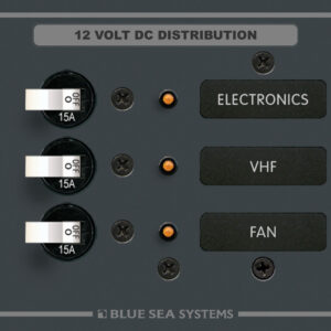 „Blue Sea Systems“ nuolatinės srovės 3POS skydelis
