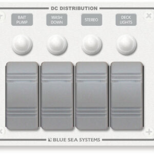 Blue Sea Systems PANELIS H2O 12VDC CLB 4POS H