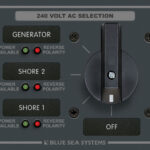 Blue Sea Systems AC pöördlüliti paneel 240 V/65 A OFF+3