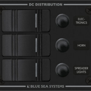 Blue Sea Systems PANELIS H2O 12VDC CLB 3POS BLK V