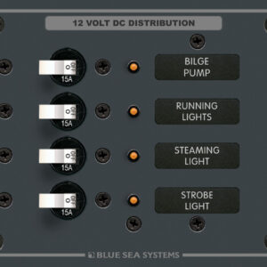 „Blue Sea Systems“ skydelis DC 12POS H