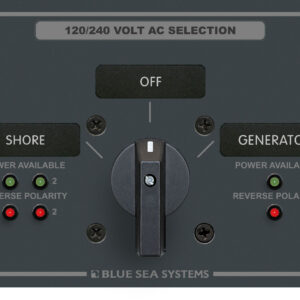 Blue Sea Systems AC ROTARY PANEL 120+120/240VAC/30A