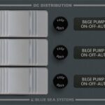 Blue Sea Systems paneel 12/24 V DC BILGEPUMPX3