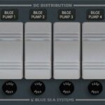 „Blue Sea Systems“ skydelis 12/24VDC triukšmo siurblys 4 horizontaliai