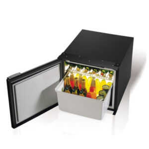 C47, Drawer refrigerator with Airlock system - BLACK -, 47L, 12/24Vdc, External