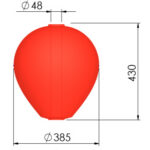 POLYFORM Bar buoy CC2 red; 385 mm x 430 mm