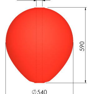POLYFORM Bar buoy CC4 red; 590 mm x 540 mm