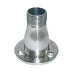 PRO STAINLESS STEEL DECK MOUNT - mm (") height - 274 g (9.67 oz) - 1" BSP male
