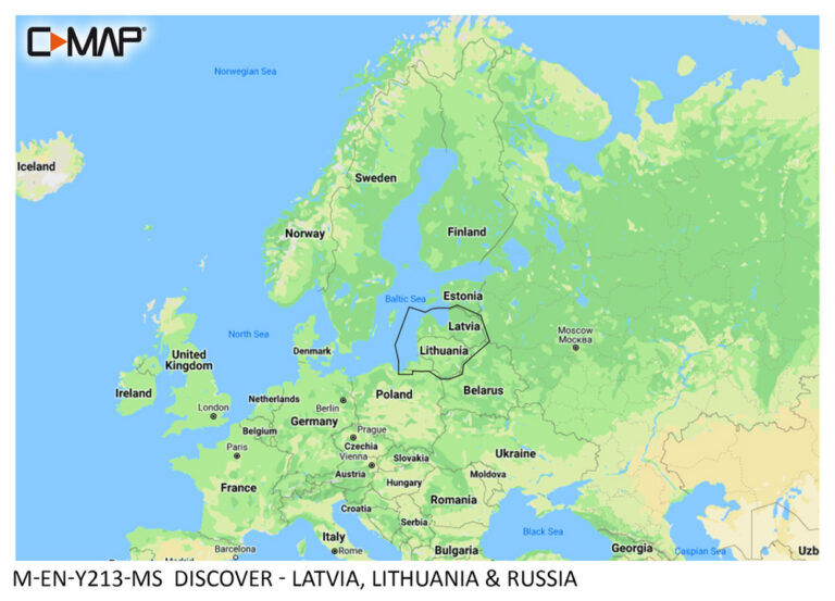 C-MAP DISCOVER - Läti, Leedu ja Venemaa