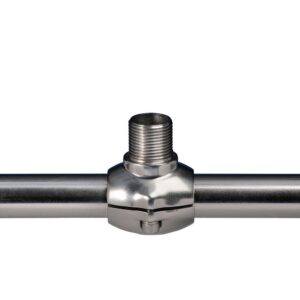 Rail mount for single GPS / VHF antenna