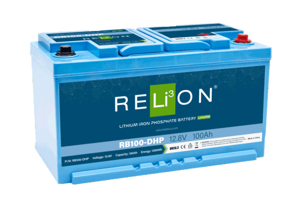 Relion 12.8V 100 Ah DIN-HP 4SC LiFePO4
