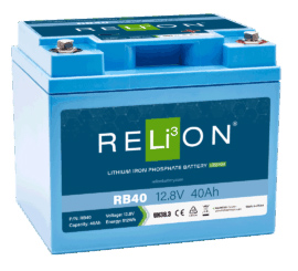 Relion 12.8V 40Ah 3SC LiFePO4 akumuliatorius
