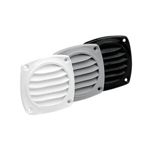 Ventilation Shaft Grilles Cover, Ø85mm, Black