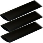 Ancor 2,5 cm x 15 cm melns termosarūkošs vads